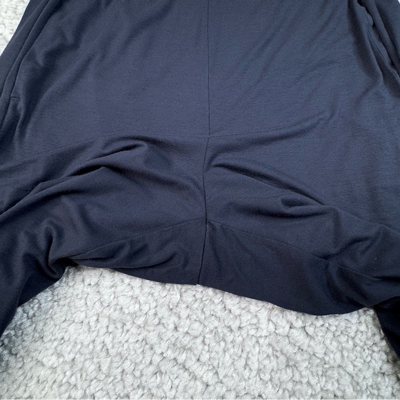 Eileen Fisher Stretch Jersey Slouchy Pull On Pants. Elastic Waist. Blue. Small - Picture 9 of 14